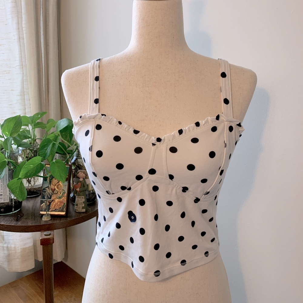 🆕 Abercrombie & Fitch tank bra top cotton texture size M